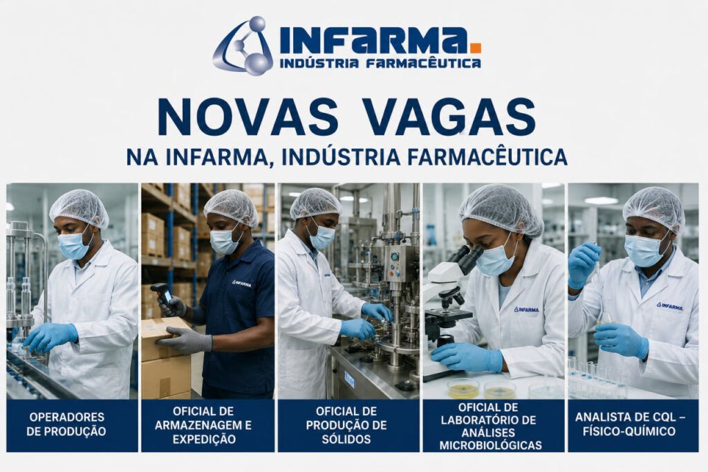 Novas Vagas na INFARMA, Indústria Farmacêutica